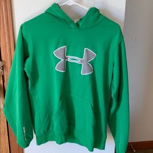 3 for $10 Under Armour Green Hoodie with Gray Logo